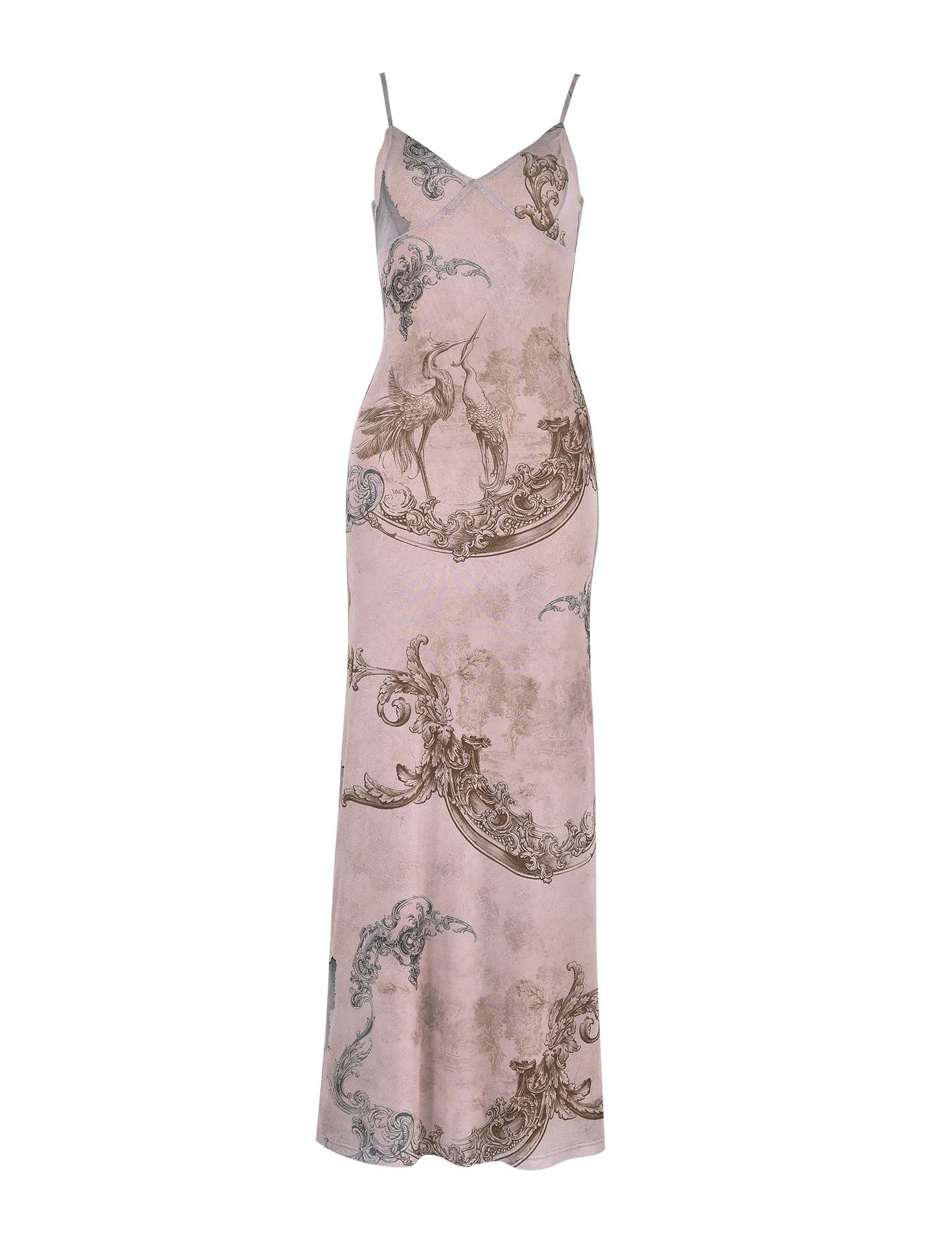 Retro Blossom Slip Dress