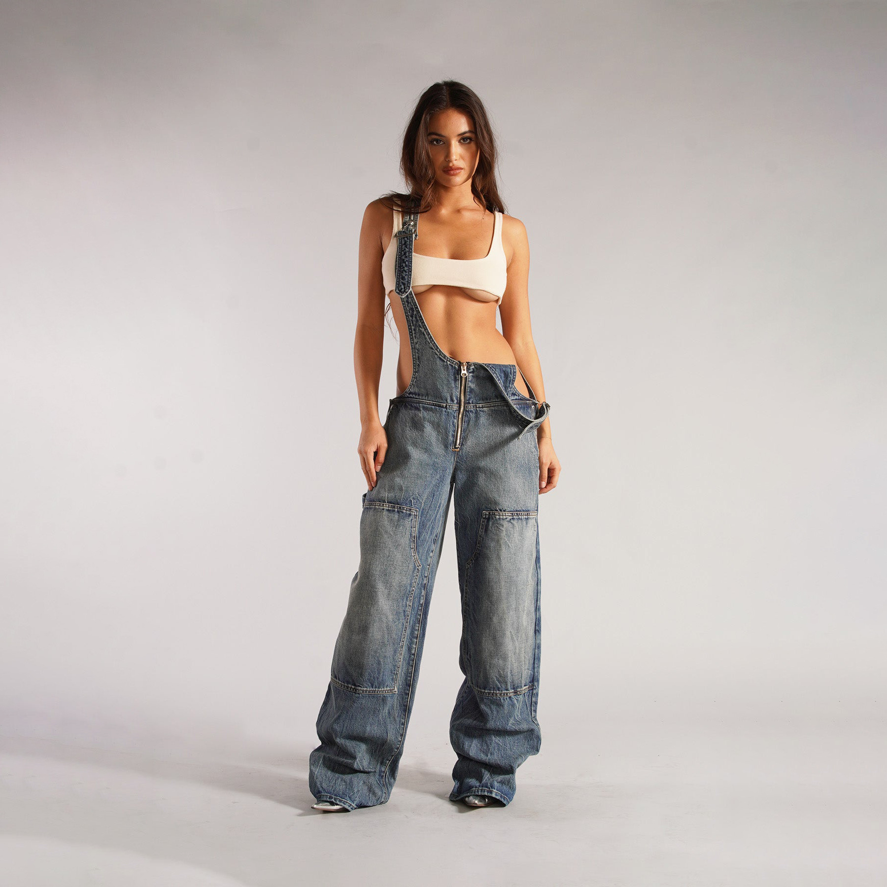 Denim Dreamscape Overalls