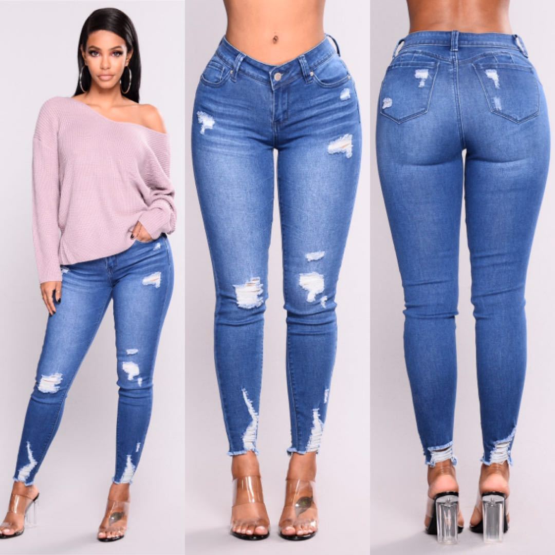 Eclipse Fit High-Waist Jeans - PUREFASHION