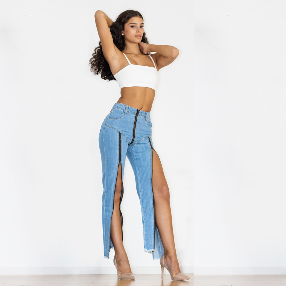 Diva Split Slim Jeans