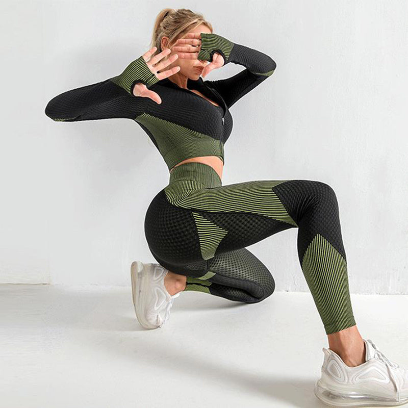 Athletique Allure 3PCS Yoga Set - PUREFASHION