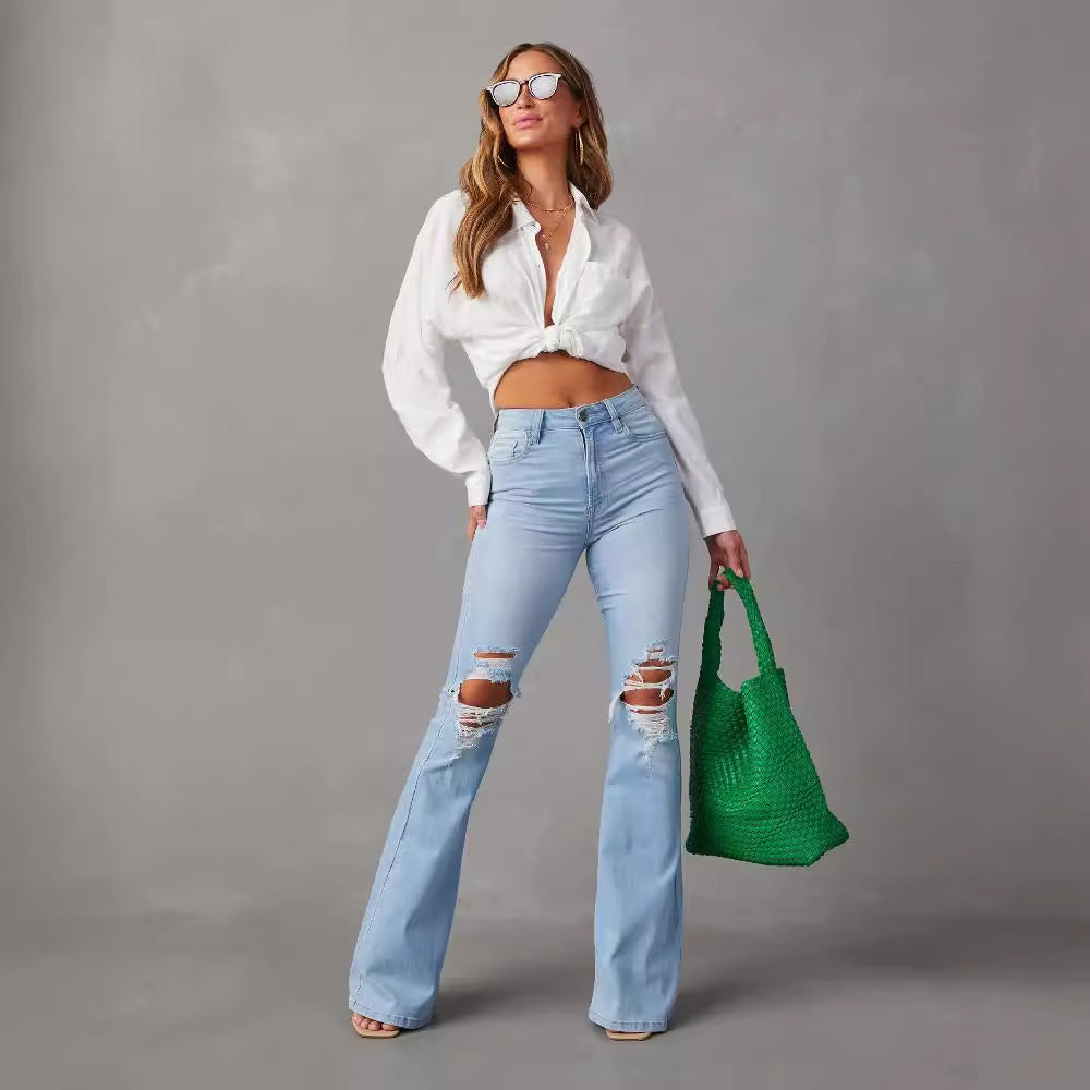 Denim Diva Wide-Leg Jeans - PUREFASHION